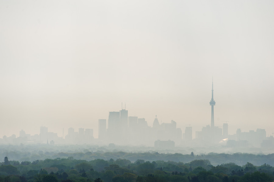 Mark Shannon - Toronto Skyline in Fog *5521