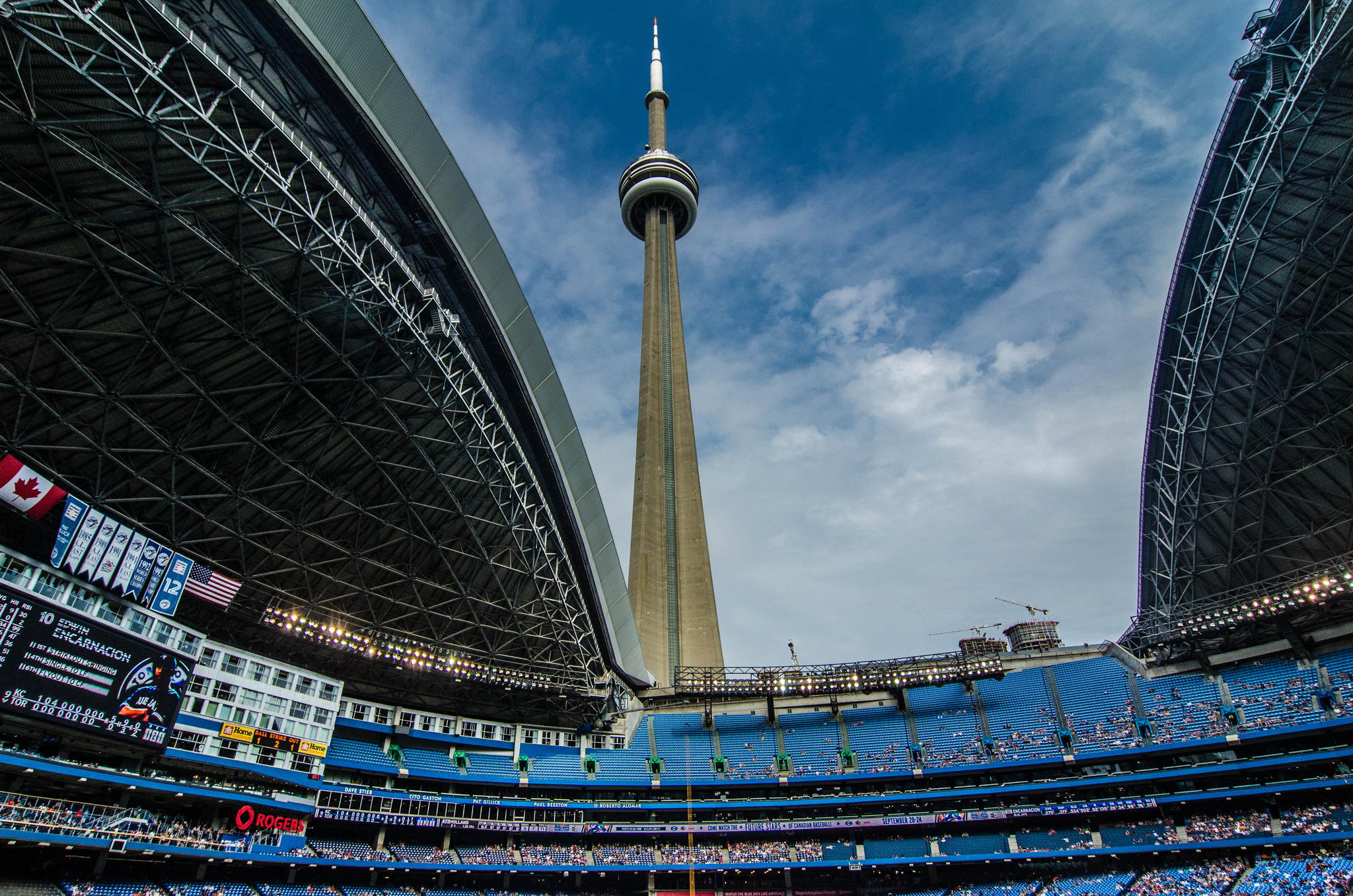 CN Tower and Rogers Centre by Chris Seifert