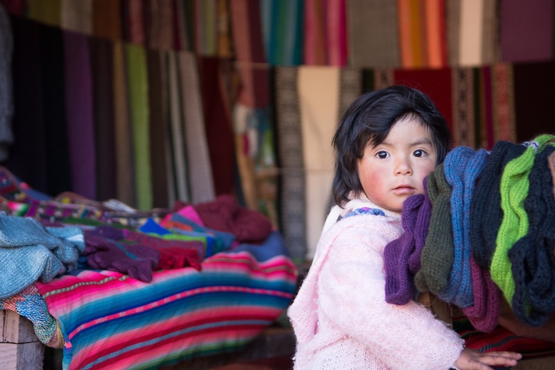 Keily from the Weaving Project in Peru