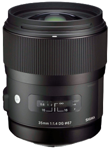 Sigma ART 35mm Prime Lens
