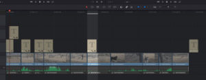 Making Better Videos: Screenshot of Multi-Track Timelines in Resolve Studio 15