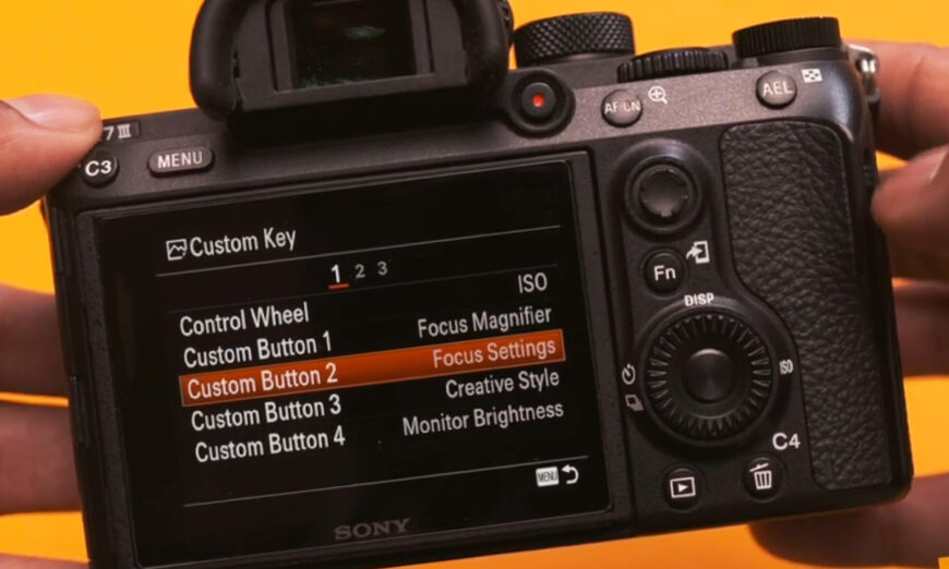Custom Shortcuts on Sony Alpha a7 III