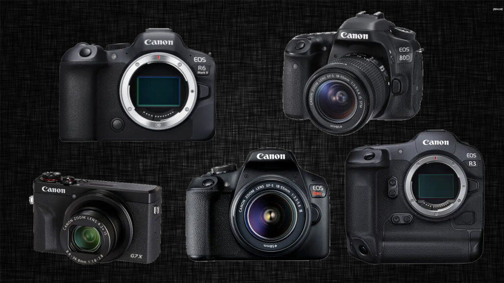 Selecting the right Canon Camera for your use.