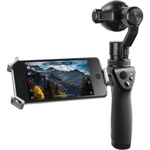 DJI Osmo+ with smartphone in cradle