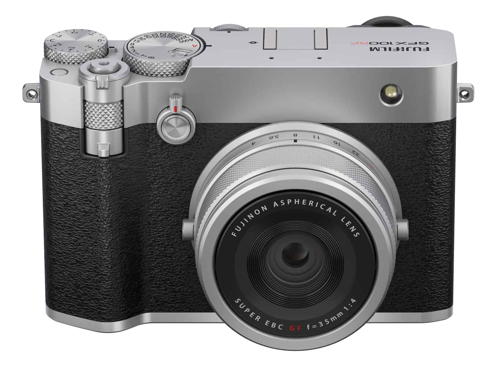 Fujifilm GFX100RF - Front of Camera in Silver