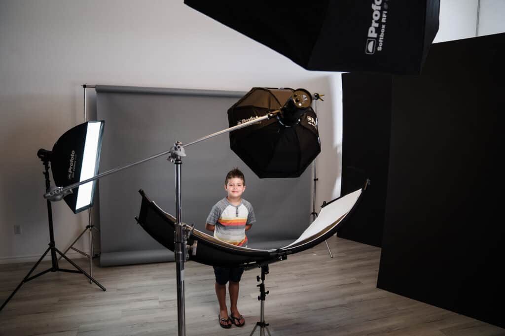 Behind the Scenes - Portrait Shoot with Young Boy