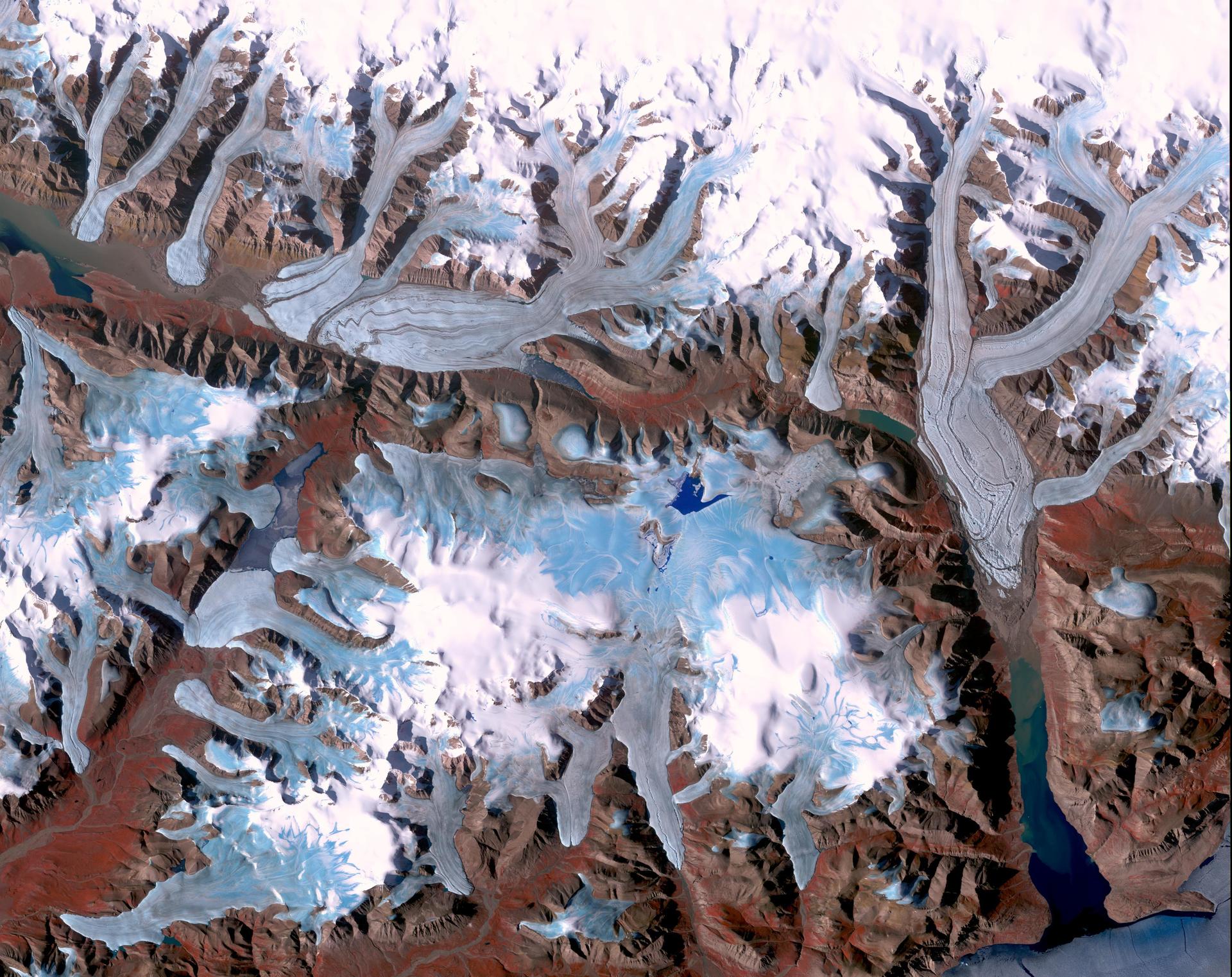 Ellesmere Island, Canada, taken by NASA Terra spacecraft 