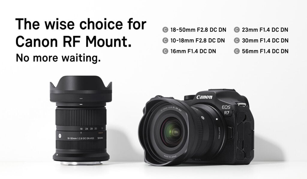 New Sigma Camera Lenses for Canon RF Mount