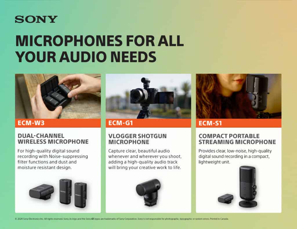 Microphones for 2024: SONY