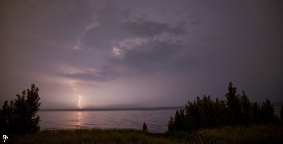 Lightning on the Beach by Nicky Pearson