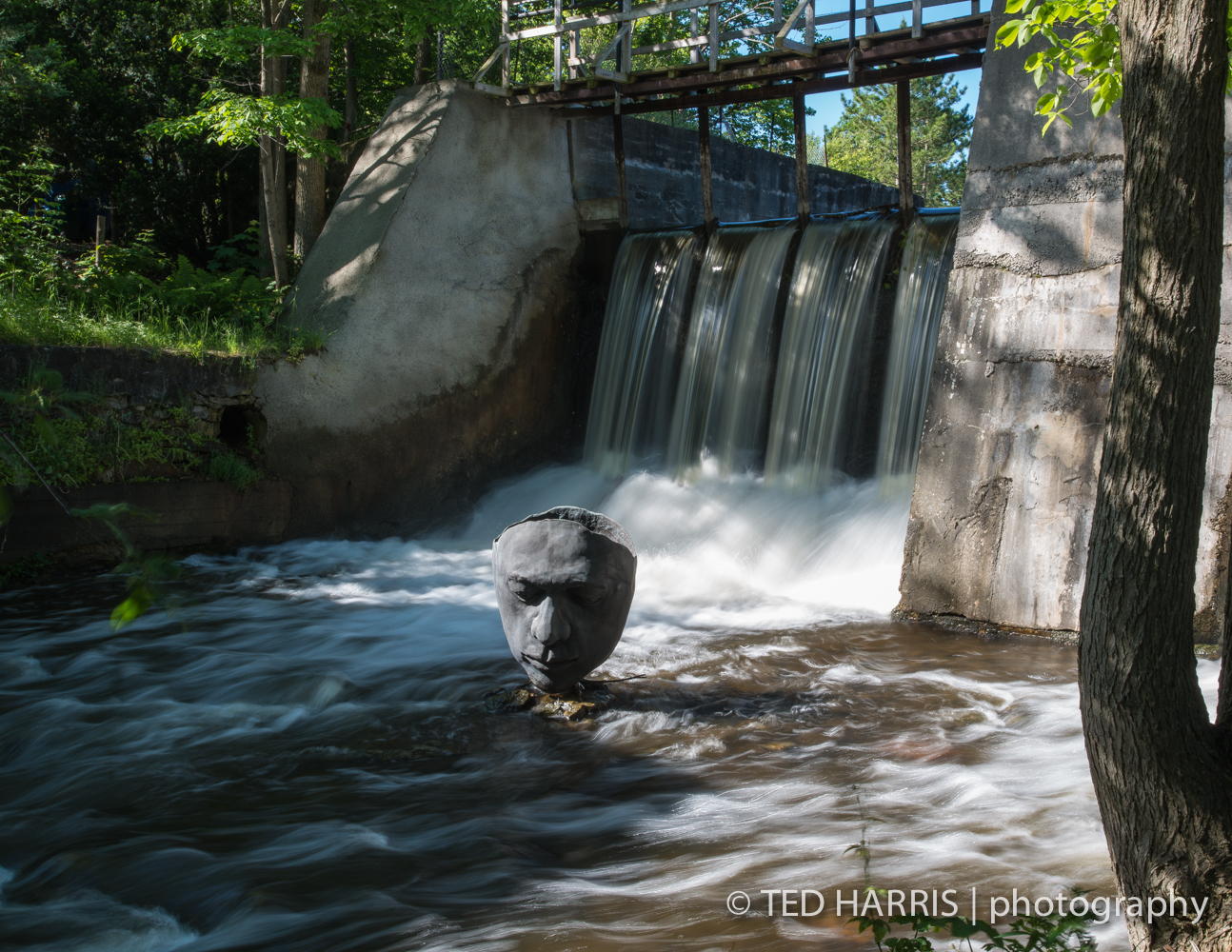 Waterfall at the Mill by Ted Harris