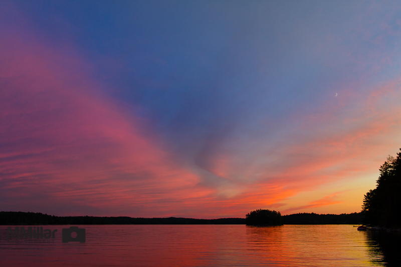 Chandos Lake Sunset by Mike Millar