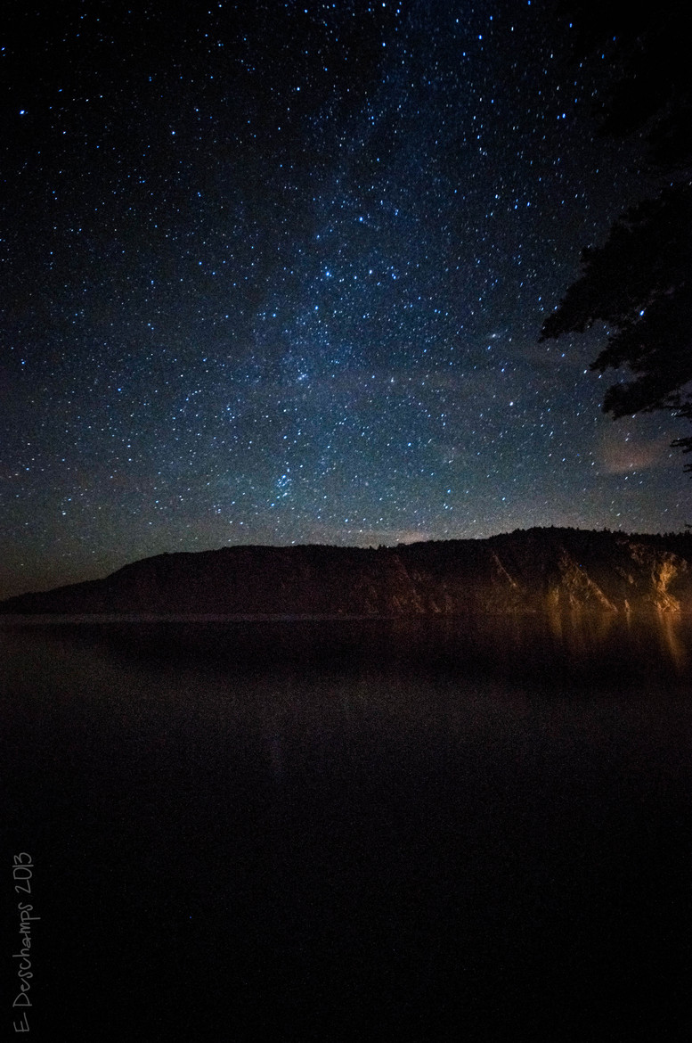 Mazinaw Rock under the Milky Way by Eric Deschamps