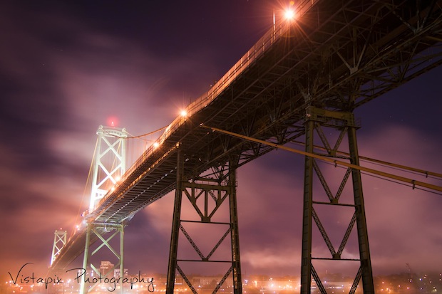 Halifax Bridge in Fog by Donna Corkum-Ivany