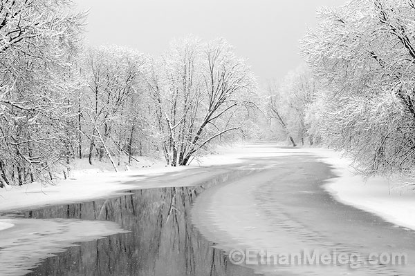 Nottawasaga River in Winter