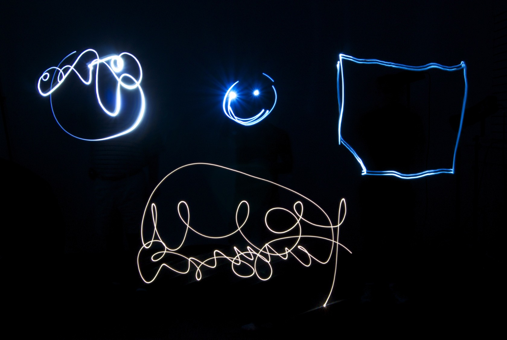 Example of 'free form' painting with light
